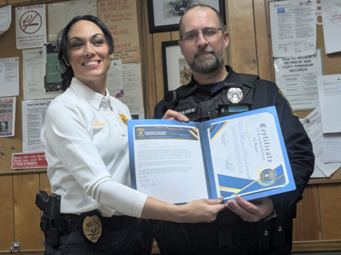 Hubbard Township honors city, township officers for saving a life